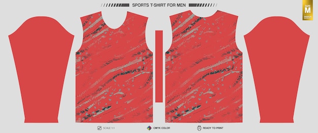 Free Vector workout and training clothing patterns ready to print sports tshirt