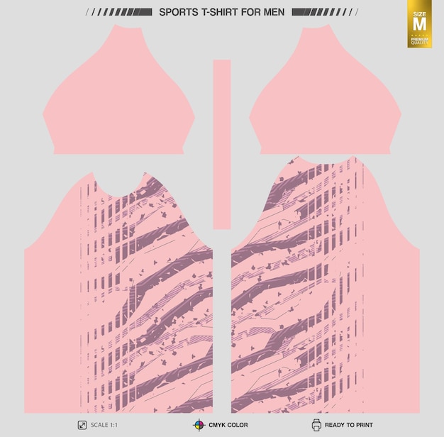 Free Vector workout and training clothing patterns ready to print sports tshirt