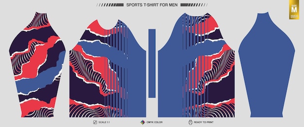 Free Vector workout and training clothing patterns ready to print sports tshirt