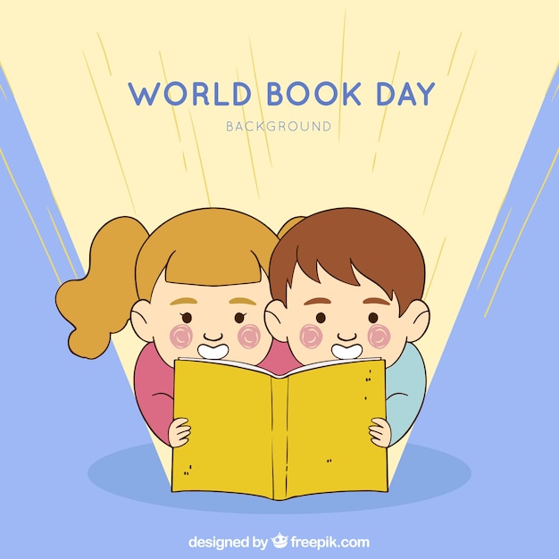 Free Vector world book day background