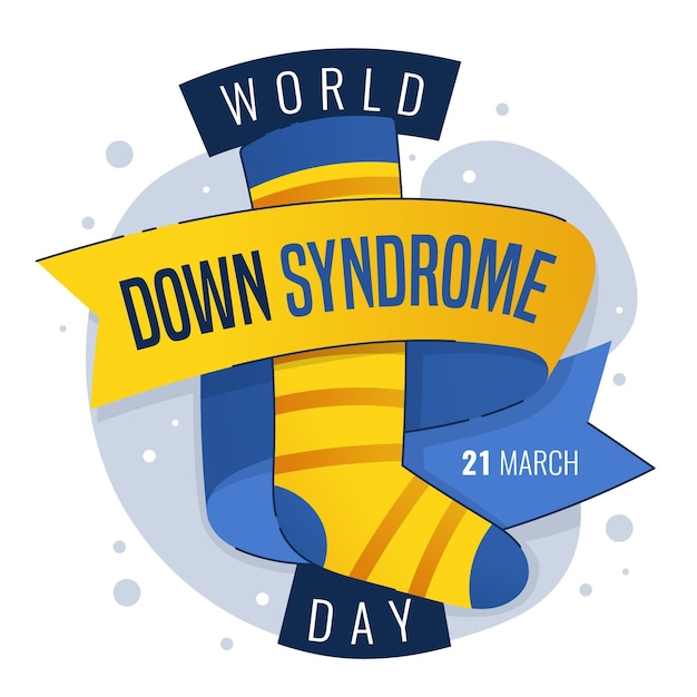 Free Vector world down syndrome day hand drawn