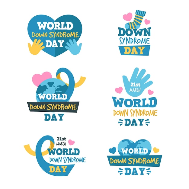 World down syndrome day labels