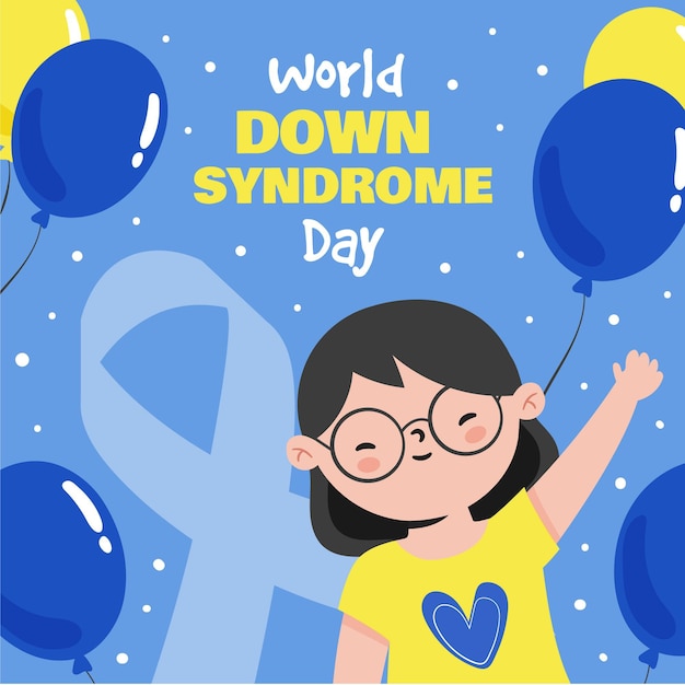 Free Vector world down syndrome day