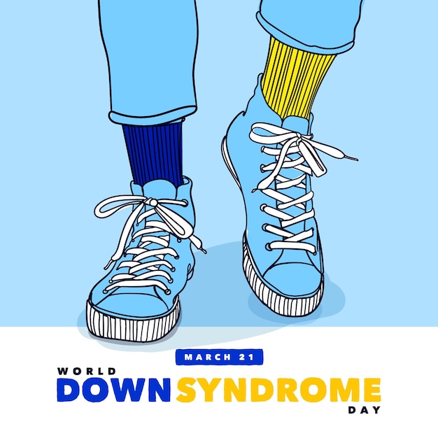 Free Vector world down syndrome day