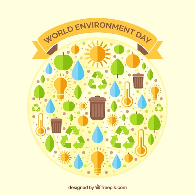 Free vector world environmental day background