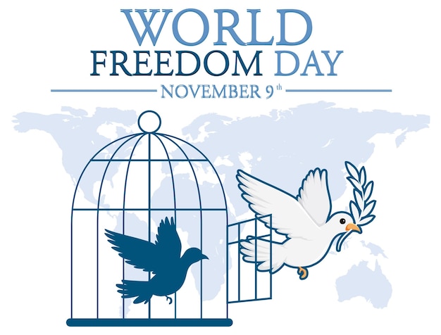 Free Vector world freedom day banner design