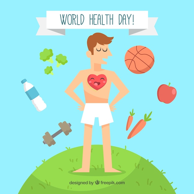 Free Vector world health day background