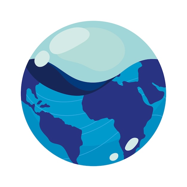 Free Vector world water day isolated icon isolated style