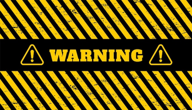 Free Vector yellow and black stripe background for warning and alert