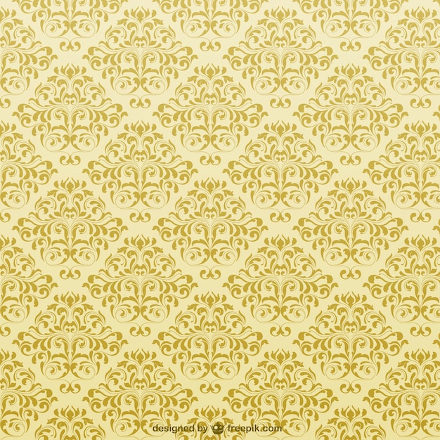 Free Vector yellow ornamental background