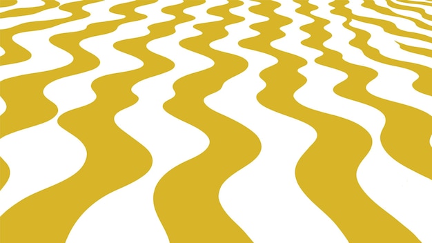 Free Vector yellow wavy lines pattern