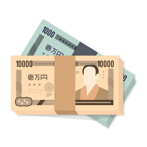 Free Vector yen banknotes