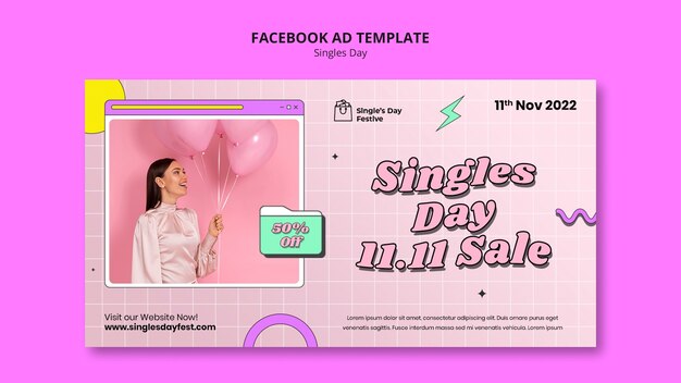 11.11 Singles Day Social Media Promo-Vorlage