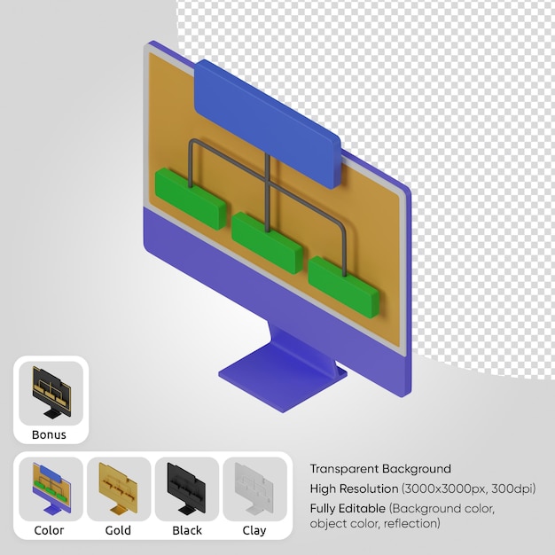 3D-Computerstruktur