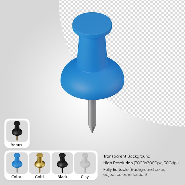 Kostenlose PSD 3d-pin