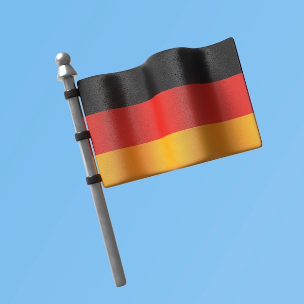 Kostenlose PSD 3d-rendering von oktoberfest deutschland flagge-ikonen