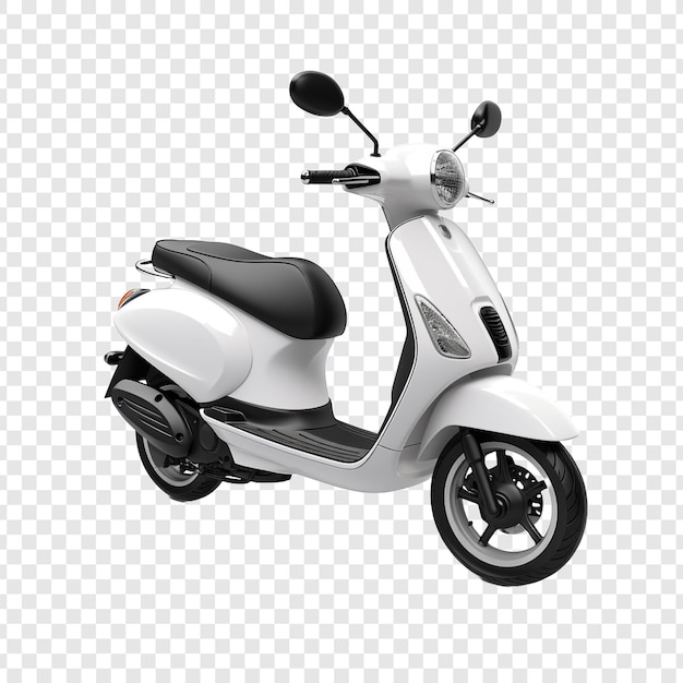 Kostenlose PSD 3d scooter isoliert auf durchsichtigem hintergrund