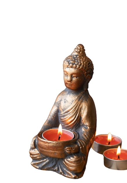 Kostenlose PSD ansicht der buddha-figur