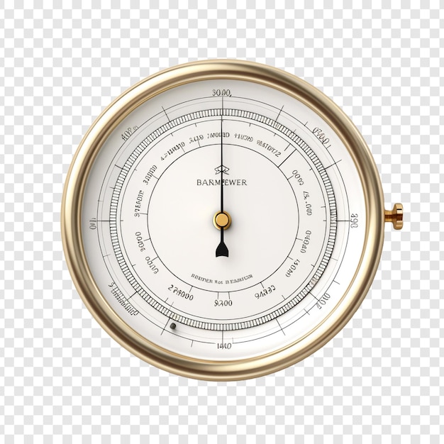 Kostenlose PSD barometer isoliert auf durchsichtigem hintergrund