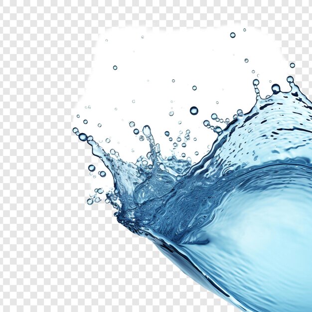 Kostenlose PSD blaues wasser, das allein auf einem transparenten hintergrund isoliert ist