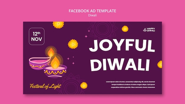 Kostenlose PSD diwali-vorlagendesign