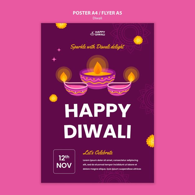 Diwali-Vorlagendesign