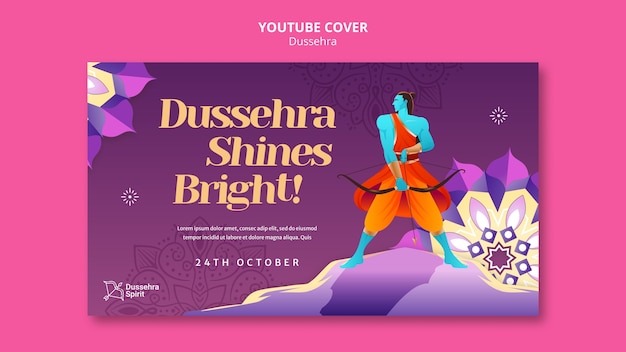 Kostenlose PSD dussehra-vorlagendesign