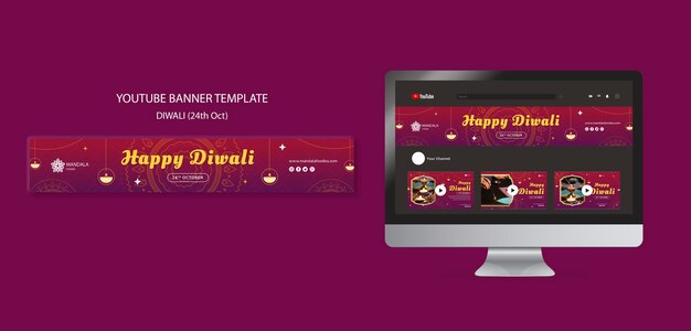 Elegantes Diwali-Vorlagendesign