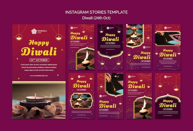 Elegantes Diwali-Vorlagendesign