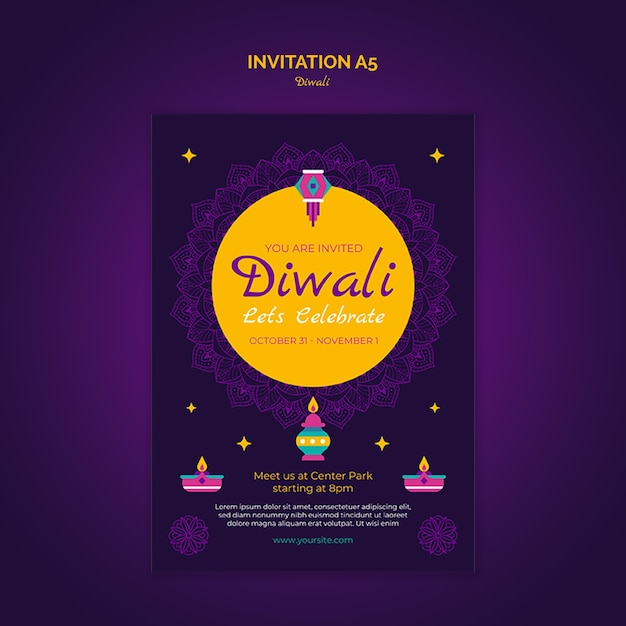 Entwurf der Diwali-Vorlage