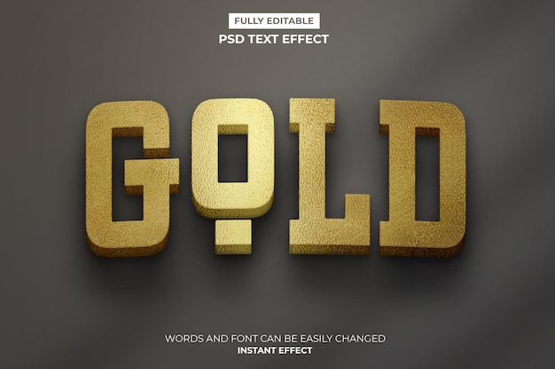 Gold-Texteffekt