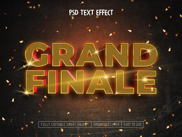 Grand Finale psd-Texteffekt