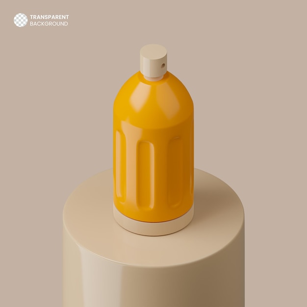 Kostenlose PSD isolierte 3d-sprühflasche-symbol