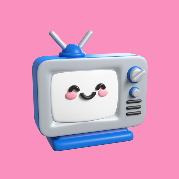 Kostenlose PSD kawaii 3d-objektsymbol