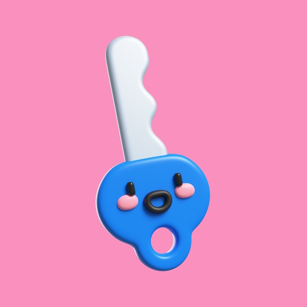 Kostenlose PSD kawaii 3d-objektsymbol