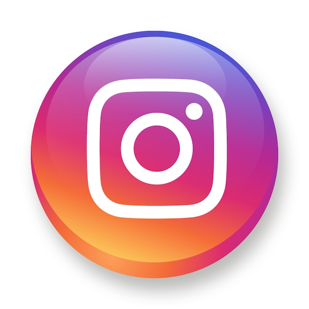 Kostenlose PSD logo der instagram-anwendung