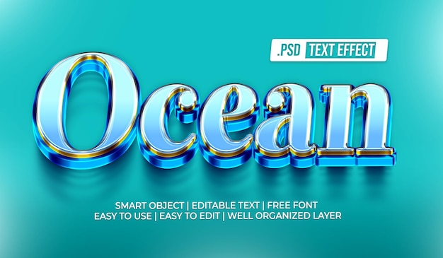 Ocean Text Style Effekt