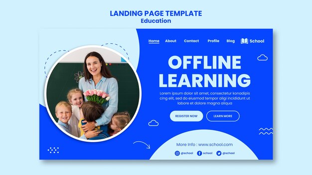 Offline-Lern-Landingpage