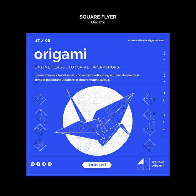 Origami Flyer Design