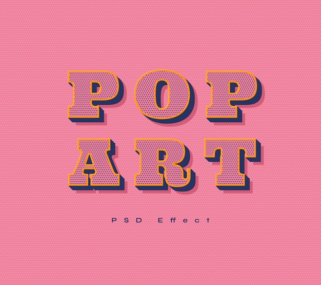 Kostenlose PSD pop-art-texteffekt