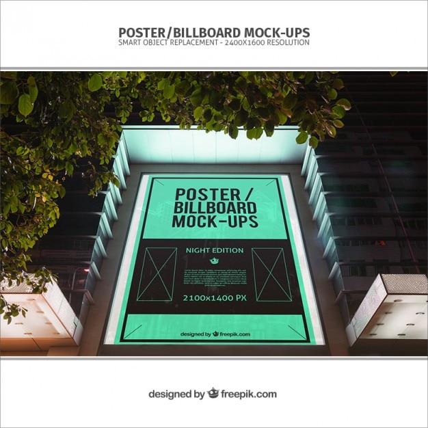 Kostenlose PSD poster mockup