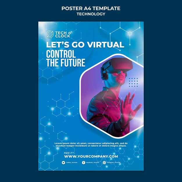 Postervorlage für Geräte mit virtueller Realität