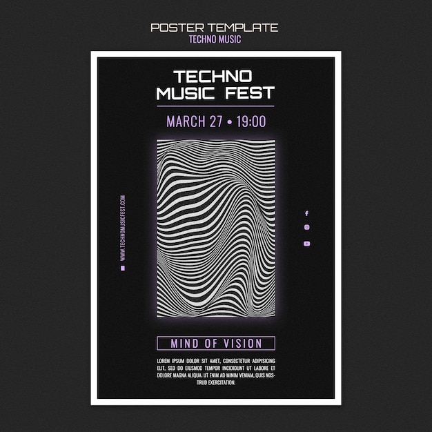 Techno Musik Fest Poster