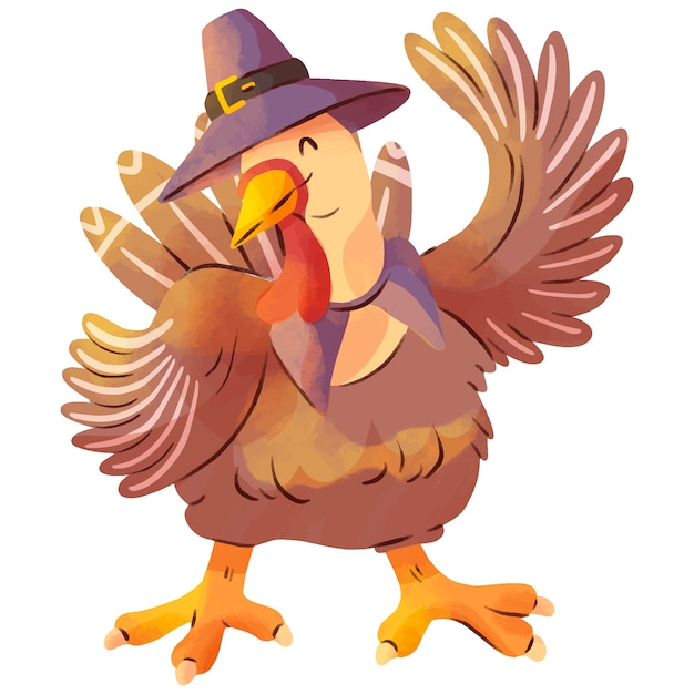 Kostenlose PSD thanksgiving-illustrationsentwurf