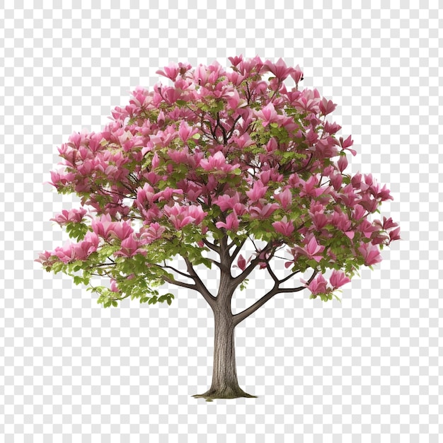 Kostenlose PSD tulpenbaum png isoliert auf durchsichtigem hintergrund