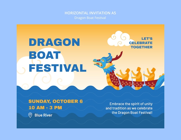 Kostenlose PSD vorlage für das dragon boat festival