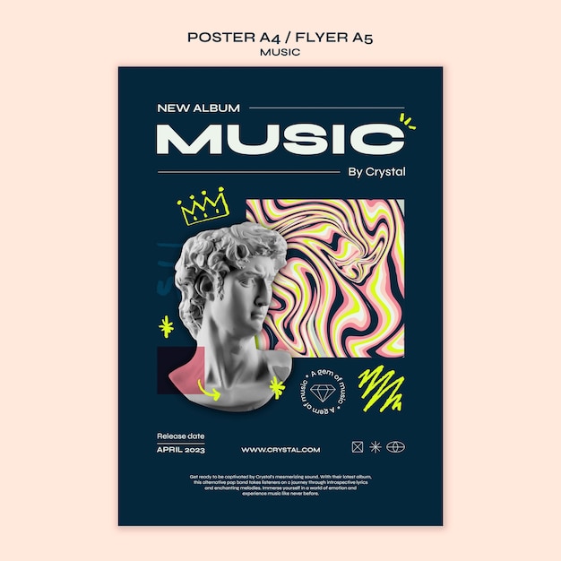 Vorlage für ein Musiksession-Poster