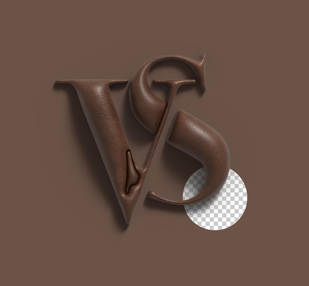 VS Versus Sign 3D-Render-Firmenbrief-Logo