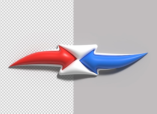 Kostenlose PSD wachstum arrow web icon logo 3d-illustration design