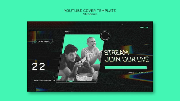 YouTube-Cover des Streaming-Konzepts